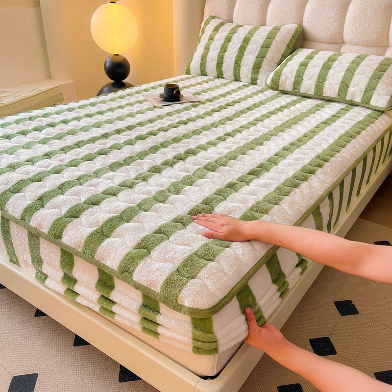 ストライプ柄×グリーン