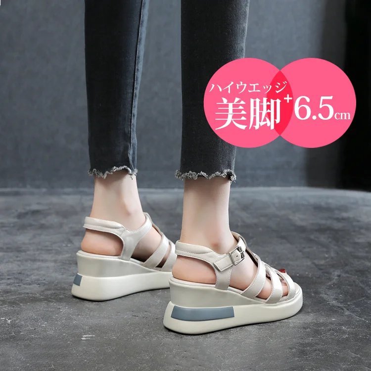 ウェッジヒールレディースサンダル