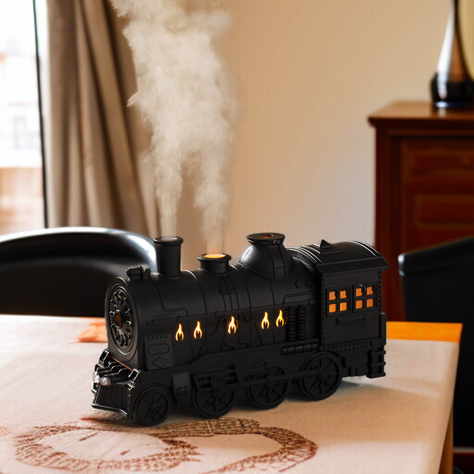 クリエイティブなトレインスピットサークル超音波加湿器