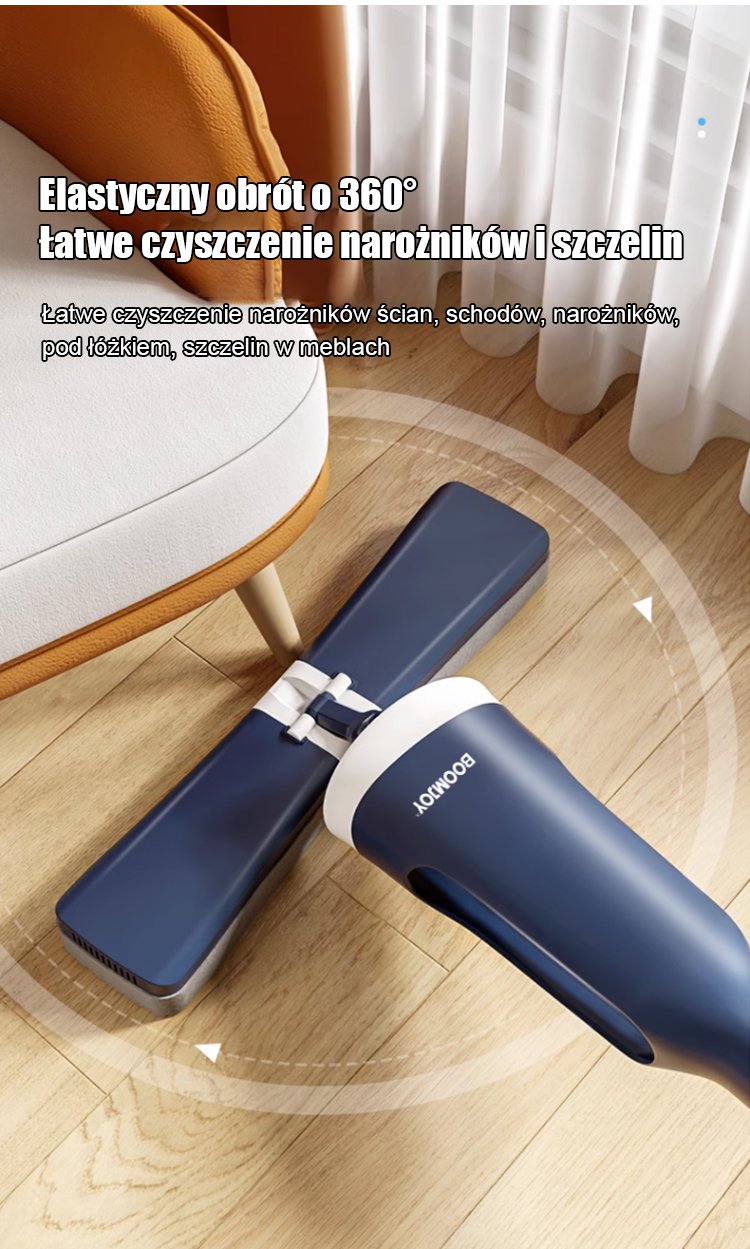 Nowy mop płaski z gąbką – idealny do codziennego sprzątania