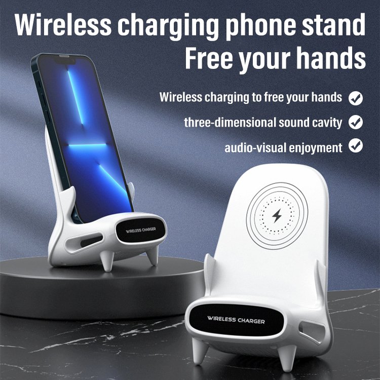 Desktop vertical wireless fast charging phone stand