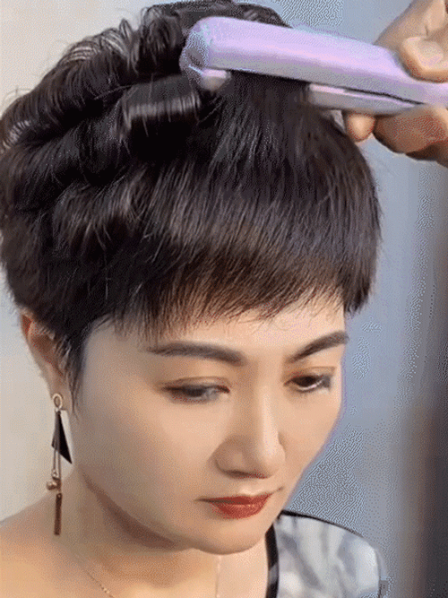 Διπλή χρήση στρογγυλεύουσα ράβδος για ίσια και μπουκλωτά μαλλιά