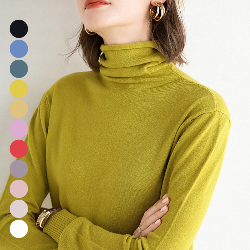 タートルネックニット