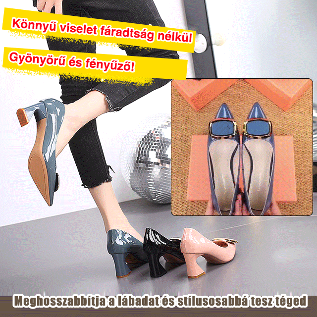 Sokoldalú négyzet alakú sarok magas sarkú cipők