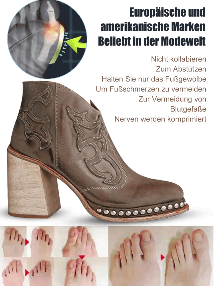 Stiefel mit Nietenapplikationen