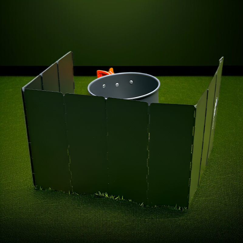 超軽量188gのアウトドア用カセットコンロ風防