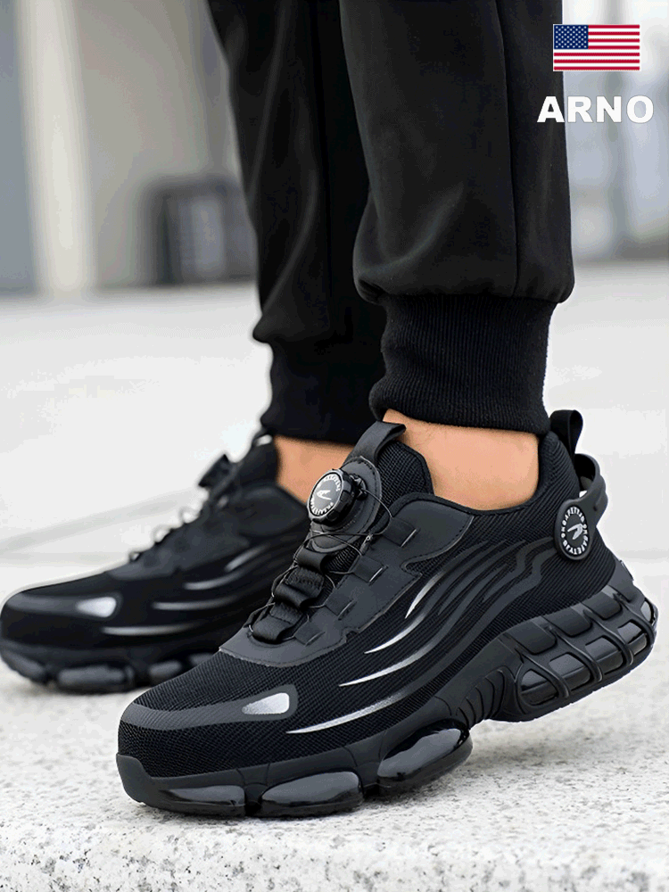 Knob anti-smash puncture-proof safety shoes