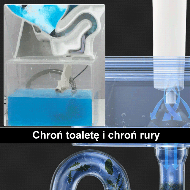 Potężny przepychacz do toalety