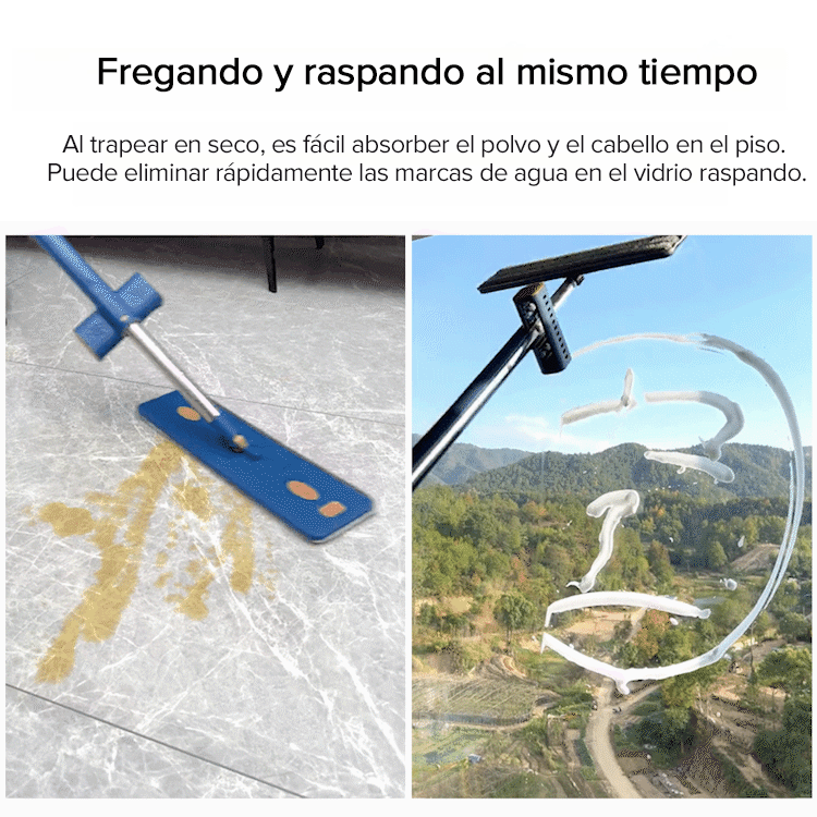 Nuevo estilo de trapeador grande y plano