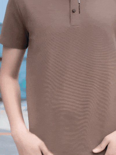 เสื้อโปโลสไตล์นักธุรกิจสัมผัสเย็น ๆ