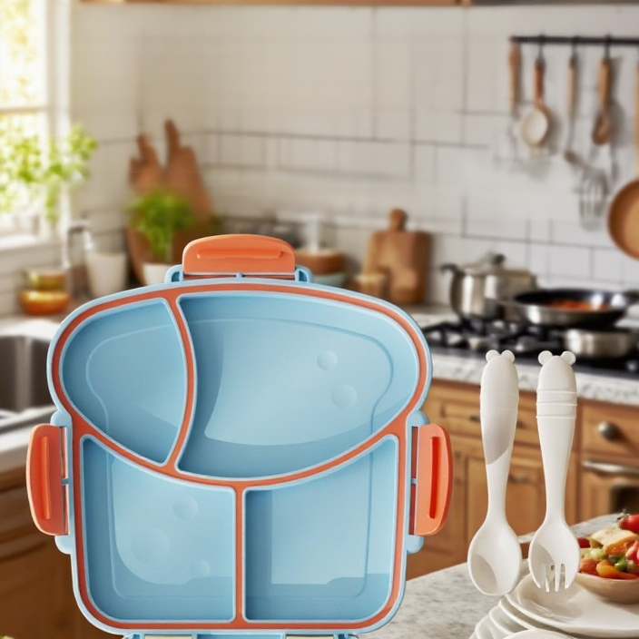 Praktische Lebensmittelbox für Schule und Büro