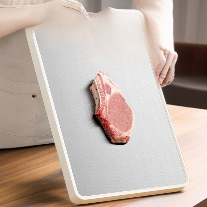 위생적인 스테인리스 소재 주방 도마