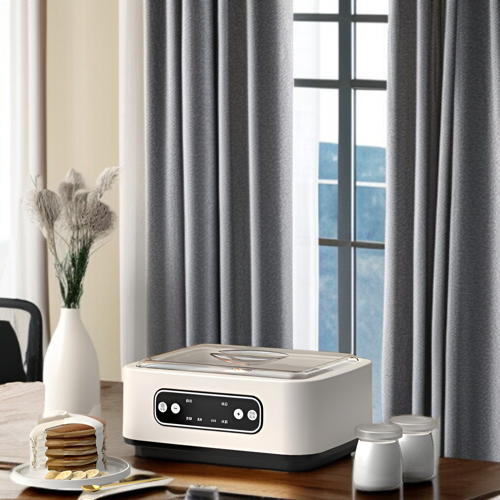 ヨーグルトマシン 家庭用全自動多機能ステンレス製米酒納豆インテリジェント恒温発酵機ヨーグルト