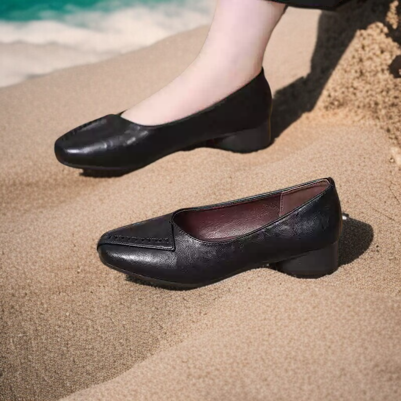 엄마를 위한 소프트 로퍼 단화 착용샷