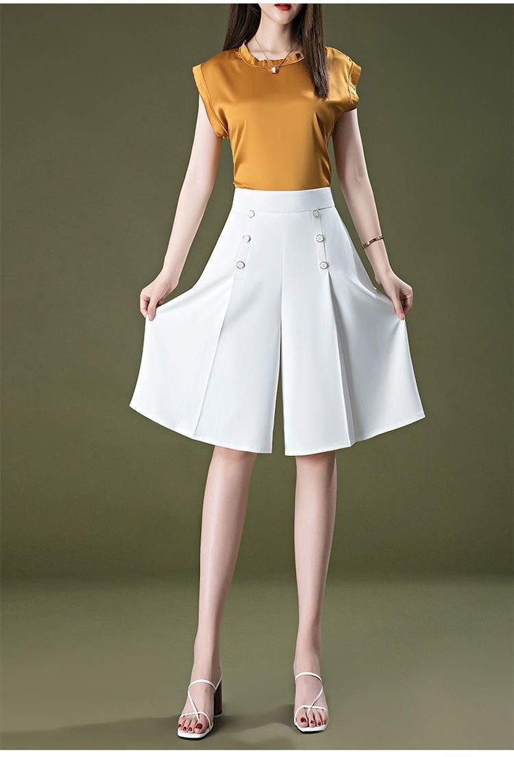 春夏にぴったりのハーフガウチョパンツ