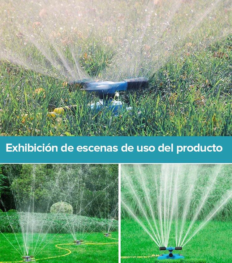 Rociador de jardín automático de 360° de rotación