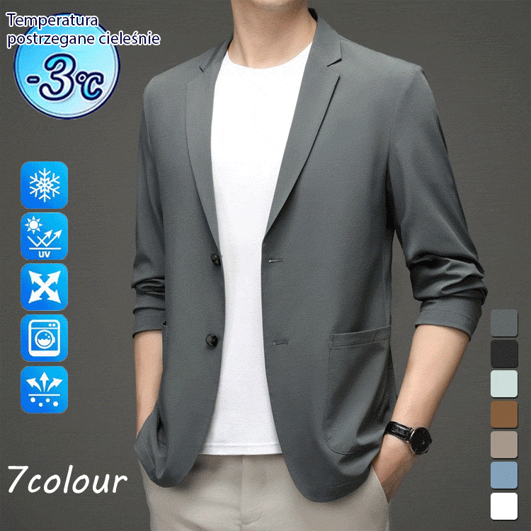 Lekki garnitur męski w stylu casual