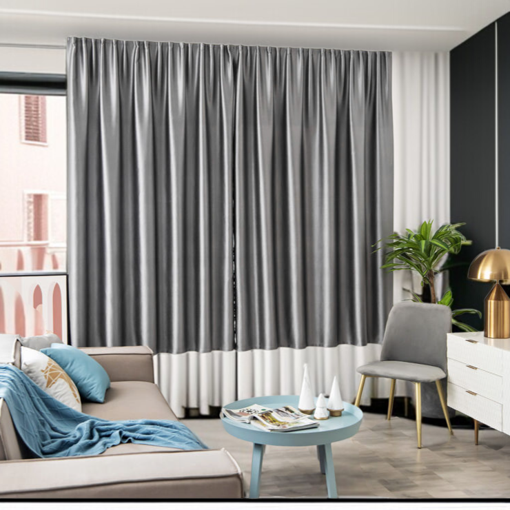 自己接着式カーテン生地のアップ画像