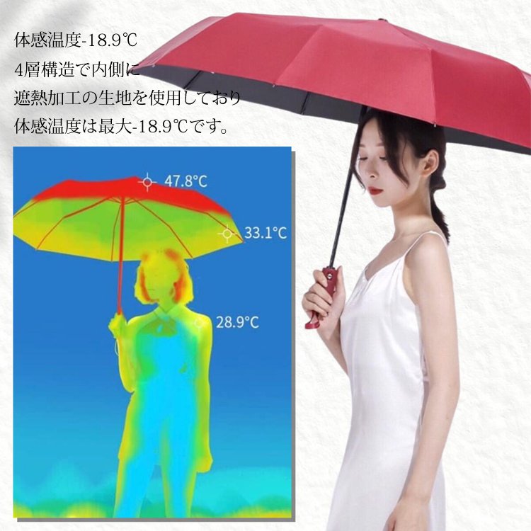 12骨の晴雨兼用傘