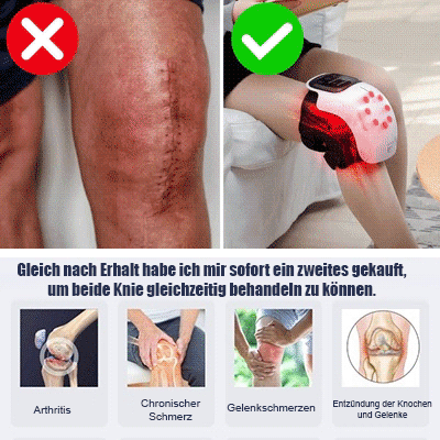 Intelligentes Kniemassagegerät drahtloses Rotlicht-Physiotherapiegerät