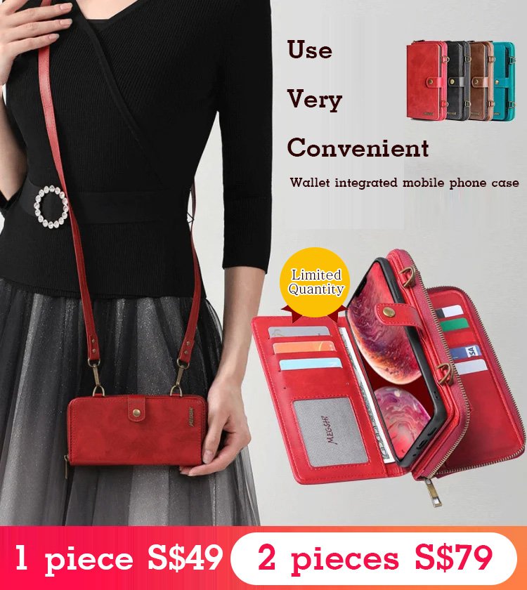 Creative iPhone Multifunctional Wallet Phone Leather Case