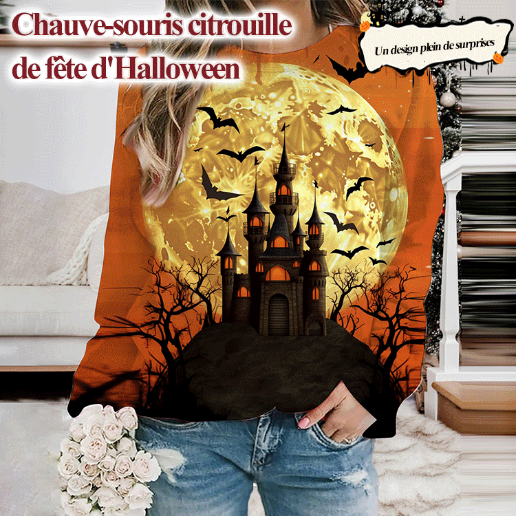 Chauve-souris citrouille de fête d'Halloween