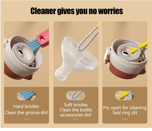 Easy grip handle of the flower bottle brush