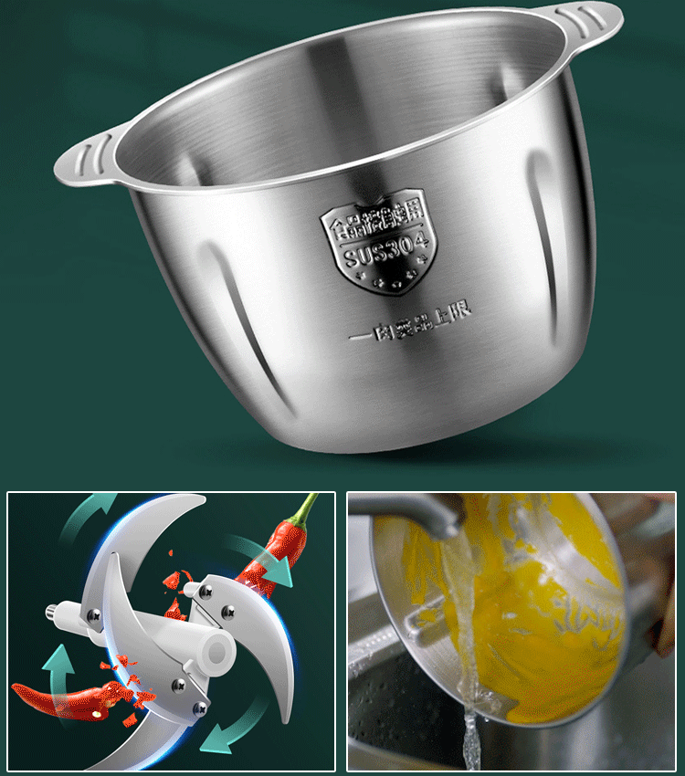 Elektrischer Fleischwolf aus Edelstahl