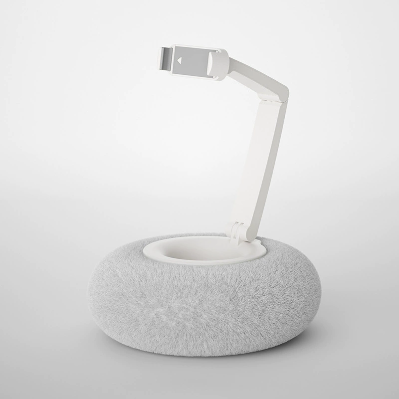 毛絨懶人追劇手機平板支架