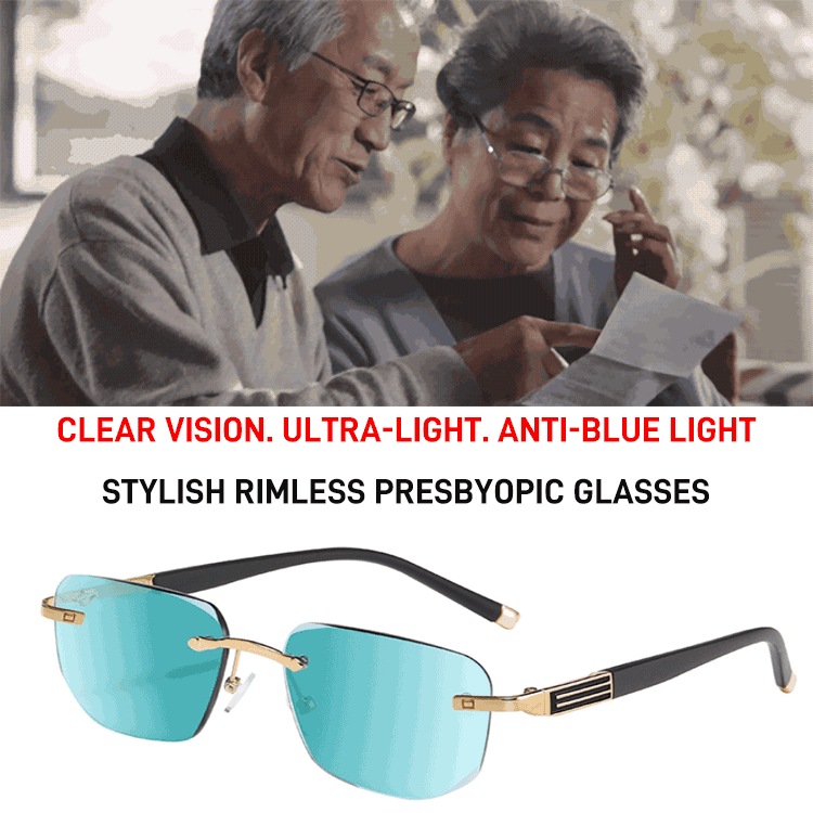Diamond Frameless Fashion Reading Glasses