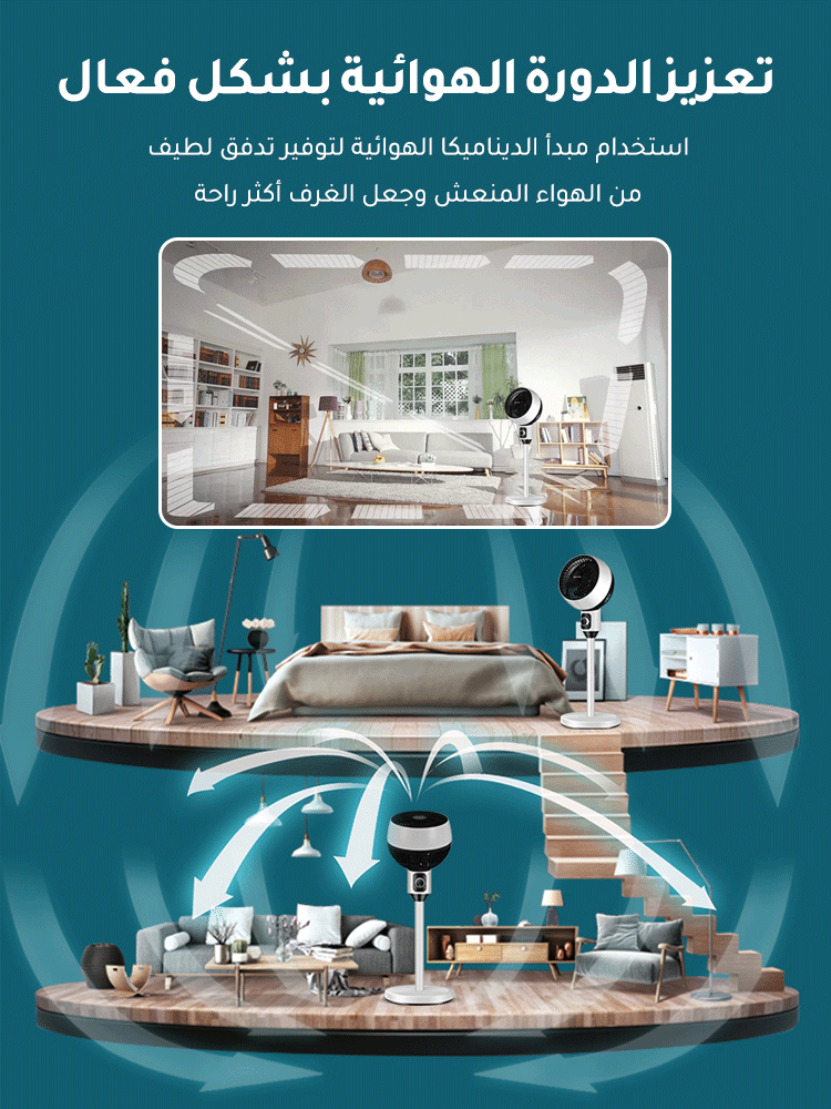 مروحة ألمانية عمودية توربينية هادئة عالية الجودة