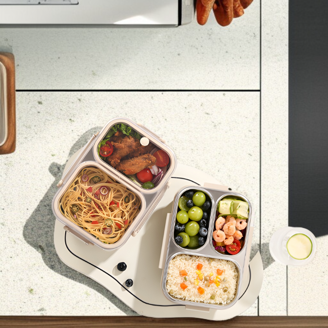 防臭密閉ロック付きランチボックスの蓋部分