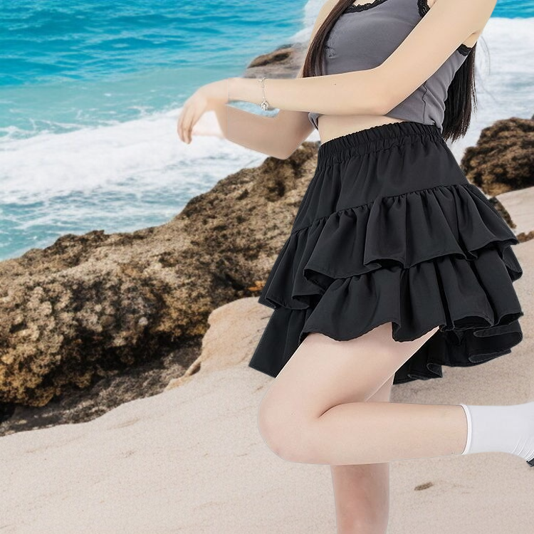 슬림핏 반신 스커트 스타일링 예시