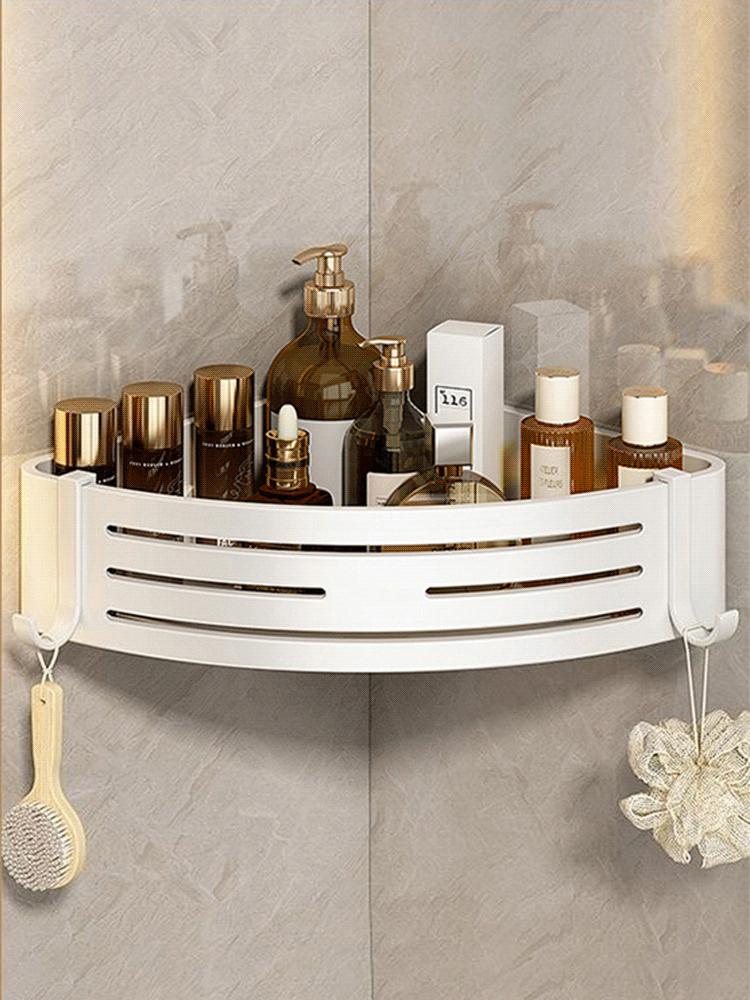 Cream Ins Style】 Półka trójkątna bez dziurkowania