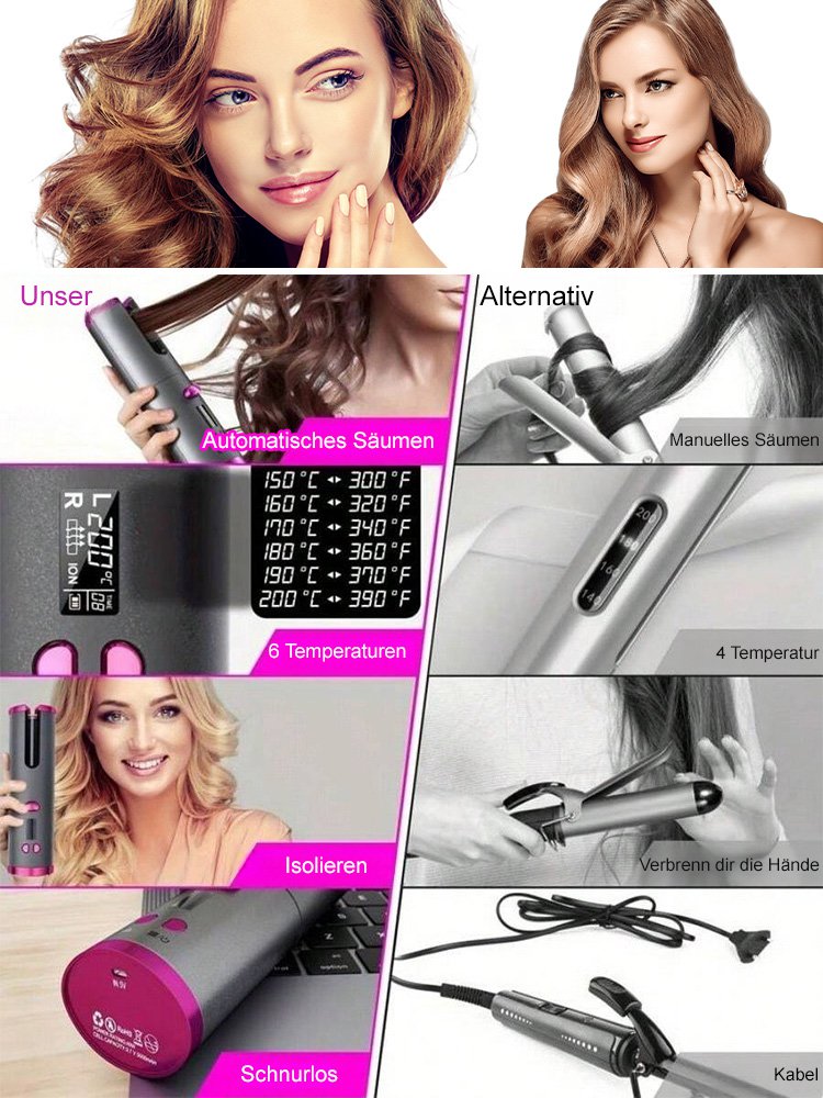 Automatischer USB-Lockenwickler