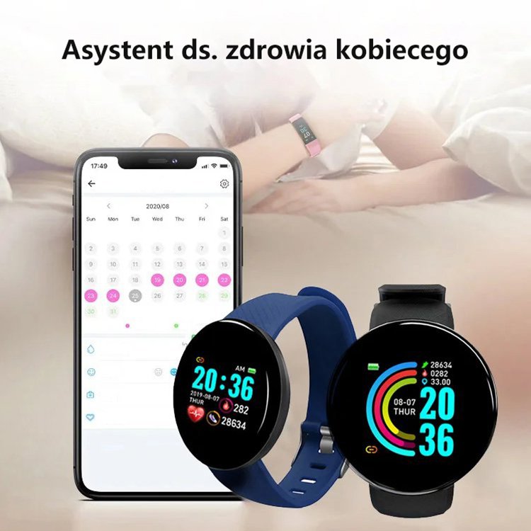 Sportowy - elegancki Smartwatch z ponad 100 funkcjami!