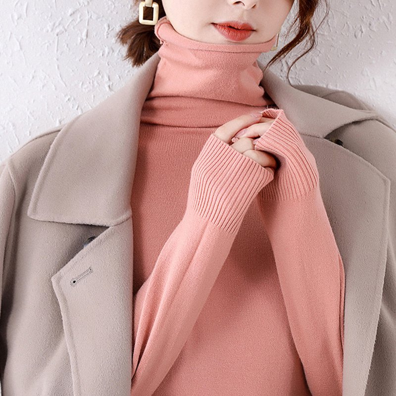 タートルネックニット