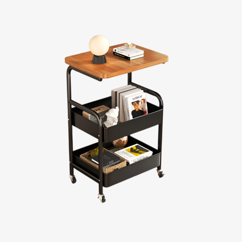 책꽂이로 활용 가능한 다층 수납선반