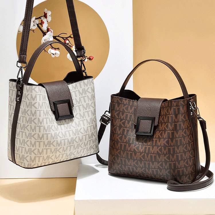 レディースショルダーバケットバッグ