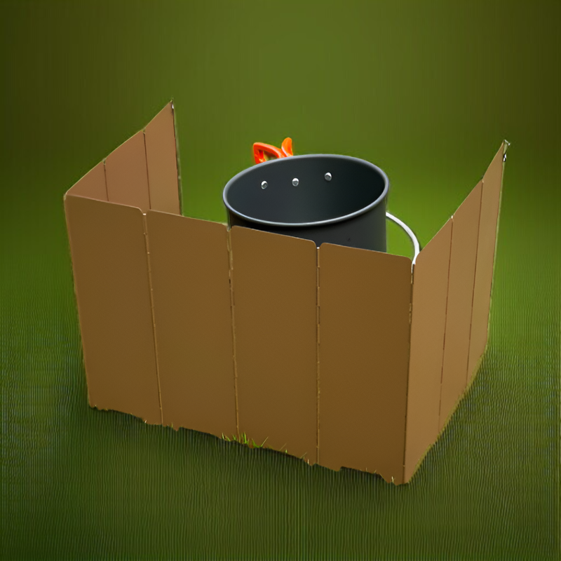 超軽量188gの折りたたみ式風防の収納例